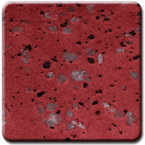 Epoxy flooring Liquid Minerals Crimson garage floor coating color sample