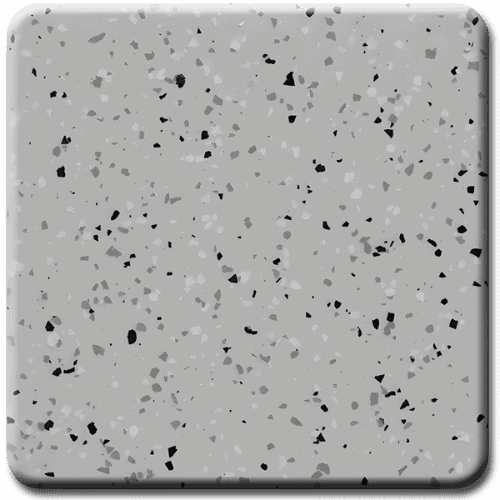 Epoxy flooring Premium Granite on Silver Gray garage floor coating color sample